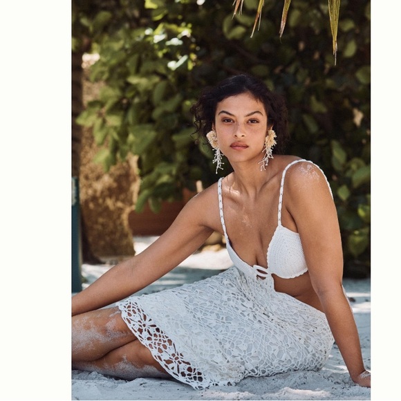 Anthropologie X Capittana Martina crochet cover up - Picture 3 of 11